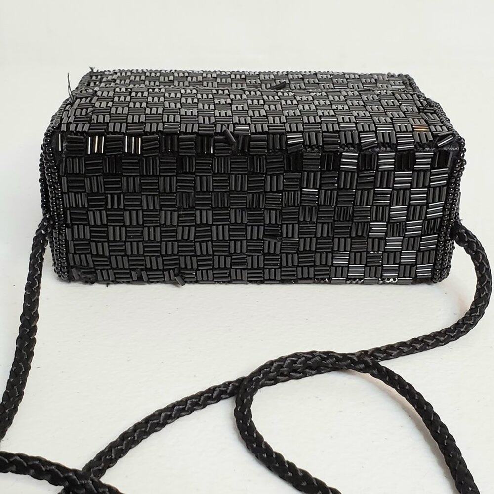 Alfred Sung Square Beaded Formal Evening Shoulder Bag - Picture 4 of 13
